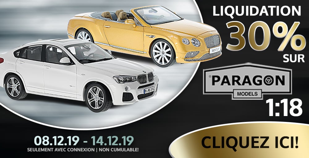 Liquidation 30% sur Paragon Models chez Modelcarworld