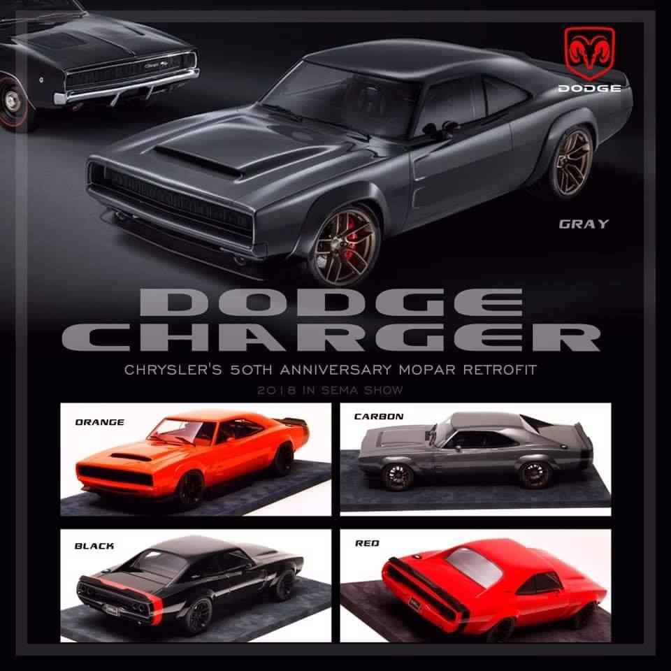 1/18 Dodge Charger Sema Show Engup couleurs