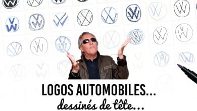 Logos automobiles dessinés de tête