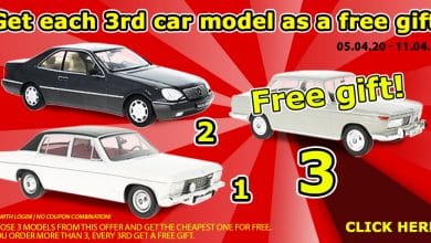 Modelcarworld, 3 achetées, 1 offerte