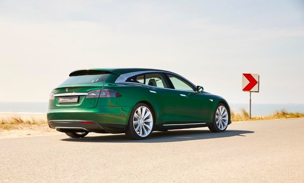 Arrière de la Tesla Model S Shooting Brake