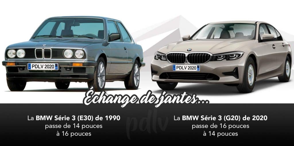BMW Série 3 échange de jantes
