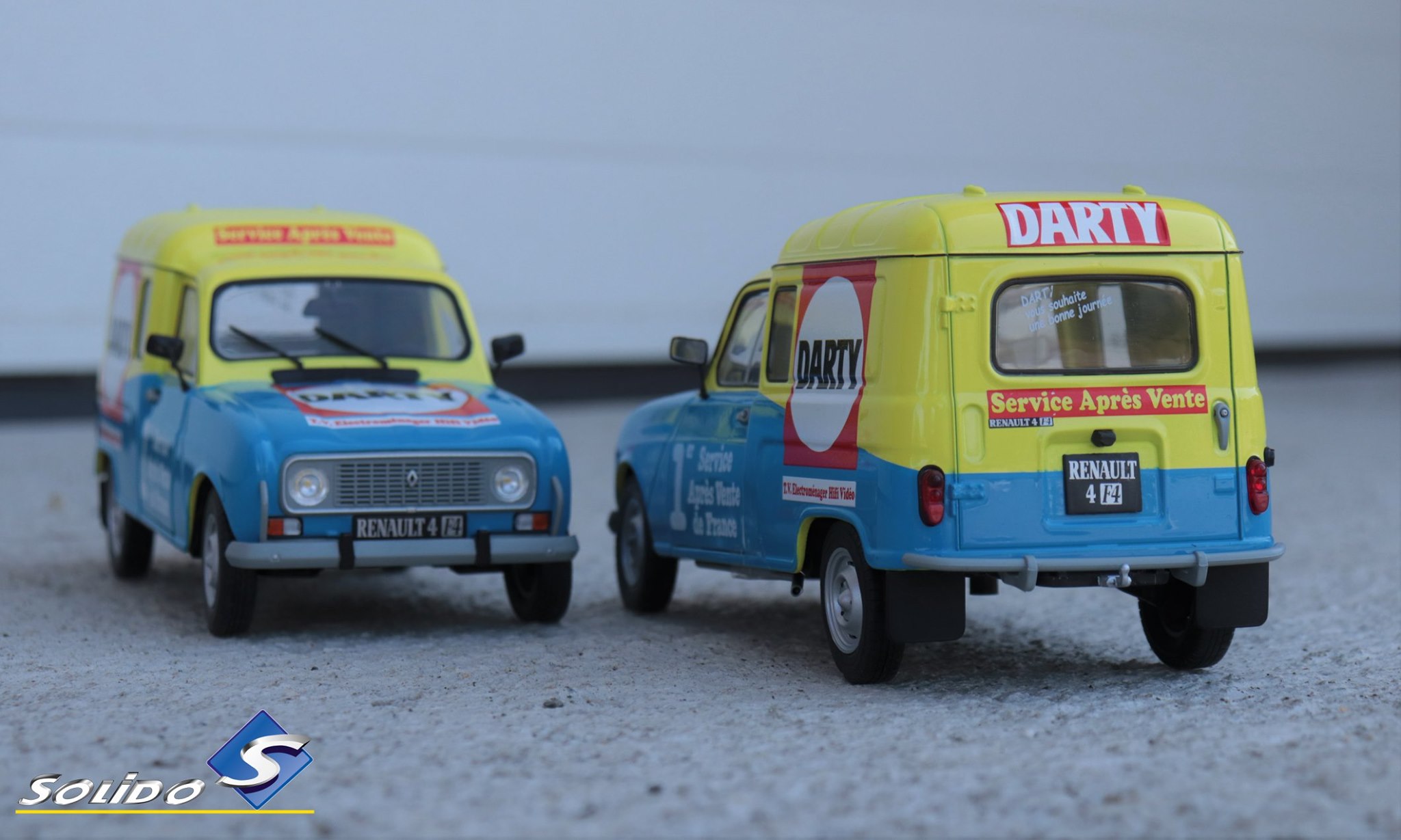 1/18 : La Renault 4 F4 Darty débarque chez Solido - PDLV
