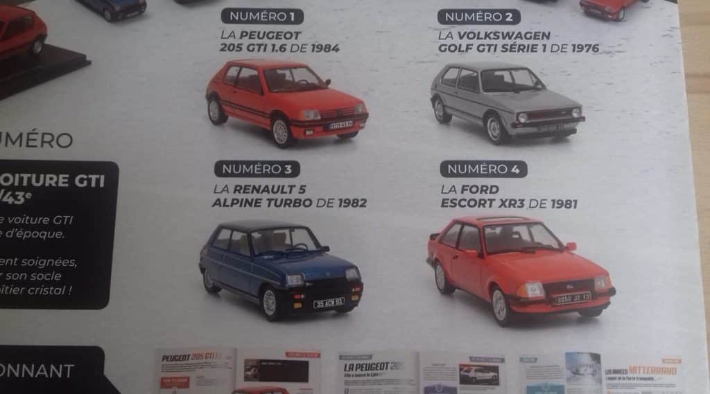 Numéros collection Hachette GTI