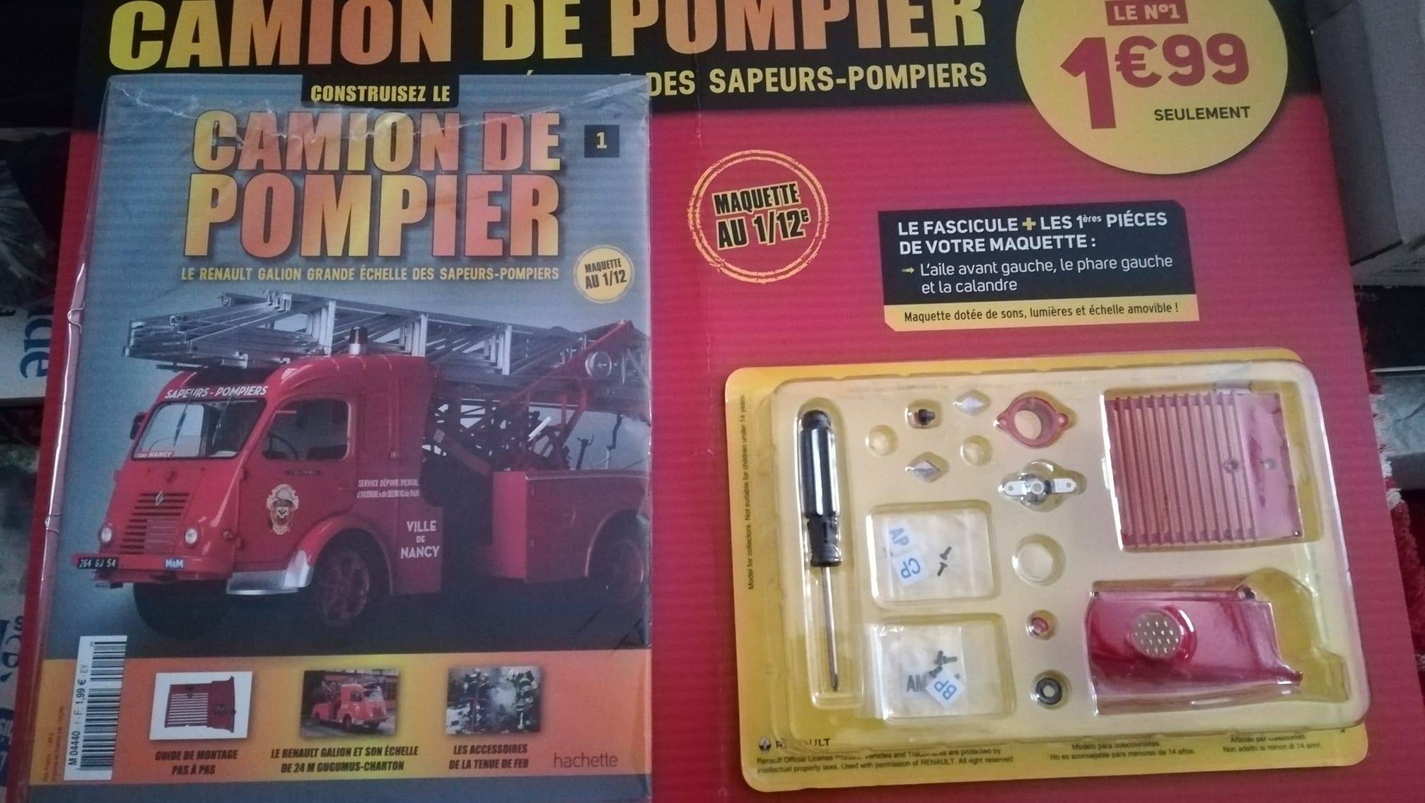Hachette camion pompiers Renault Galion