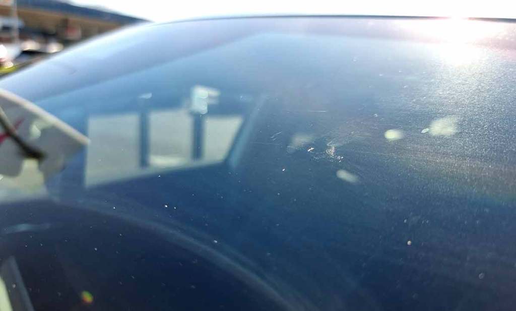 Impact sur pare-brise