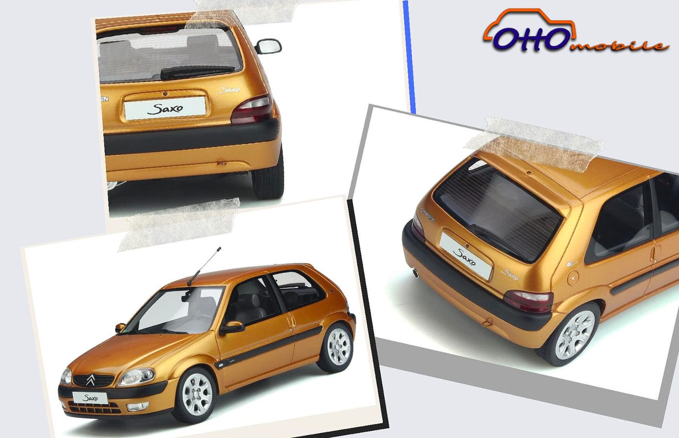 1/18 Citroën Saxo VTS jaune Heriodor