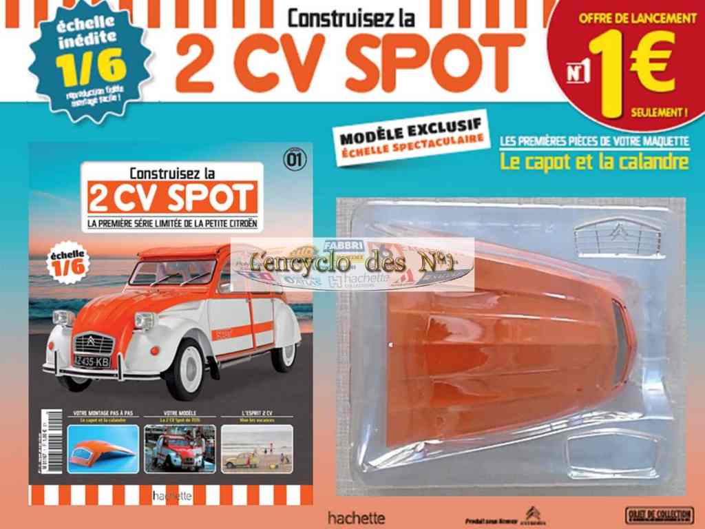 Hachette : Construisez la 2 CV Spot au 1/6 (test)