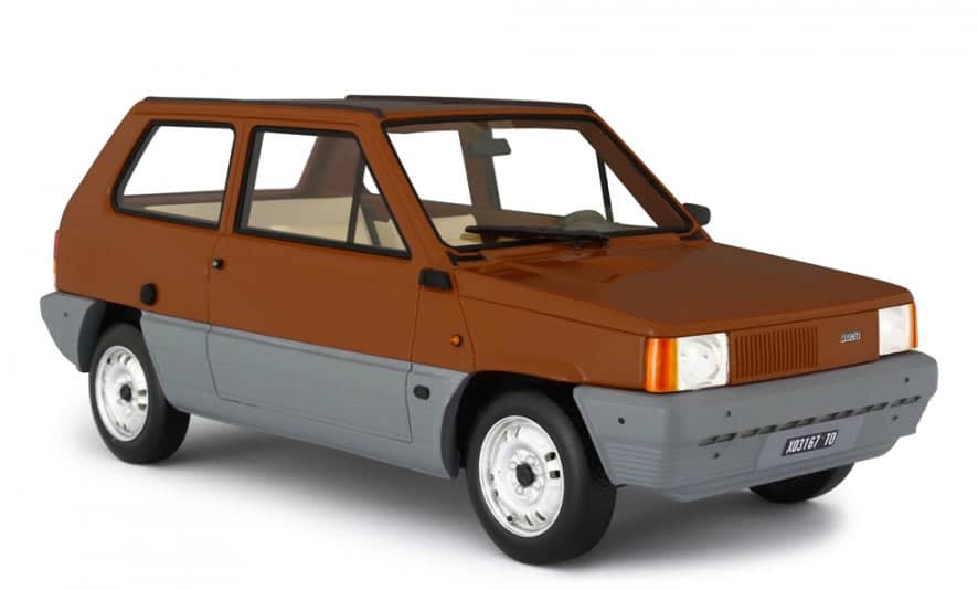 Modèle Réduit 1:18 Fiat Panda 45 1980 Azzurro Bahia - Laudoracing-Models - Résine - Neuf Avec Boîte