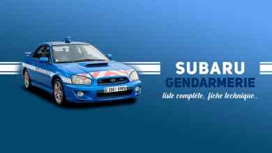 Inventaire Subaru Impreza Gendarmerie