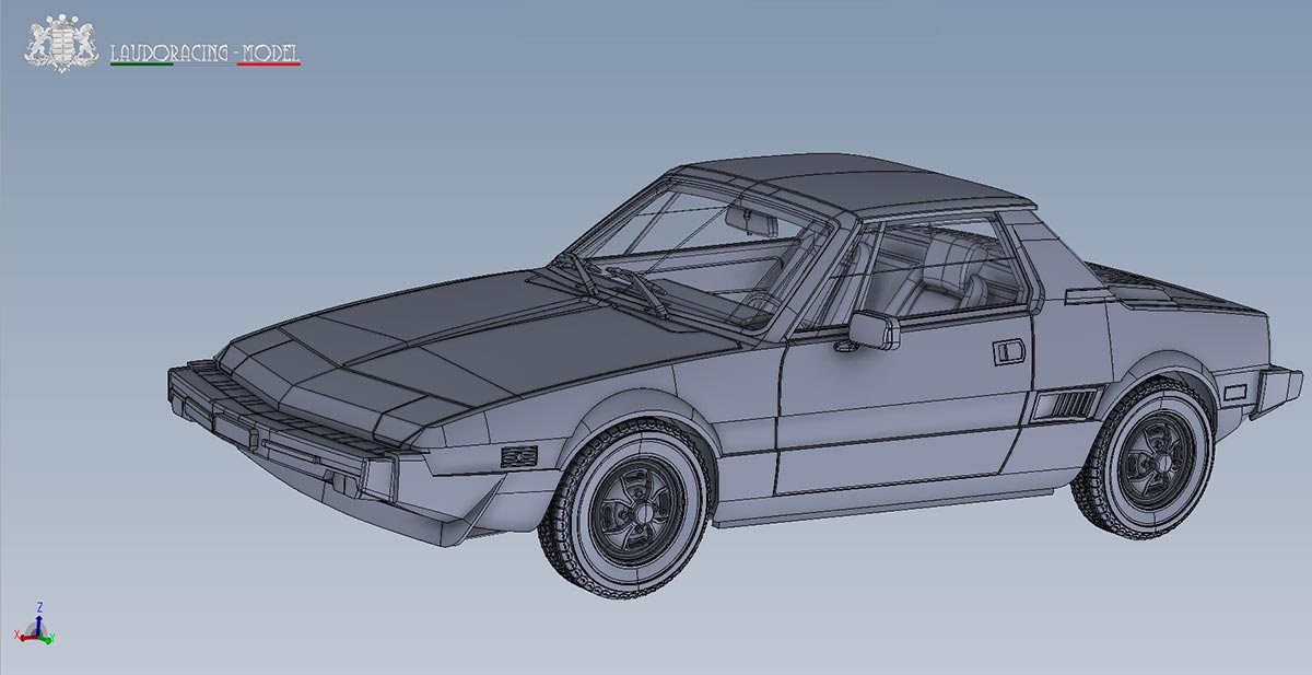 Fiat X1/9 Laudoracing 1/18