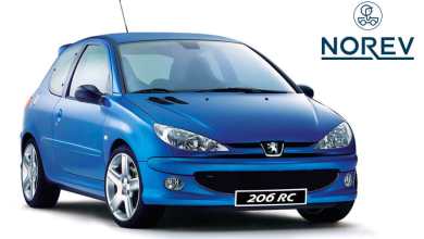 1/18 Peugeot 206 RC bleu Récif