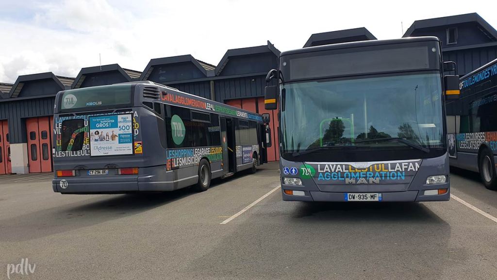 Heuliez GX 317 et MAN Lions' City entretien