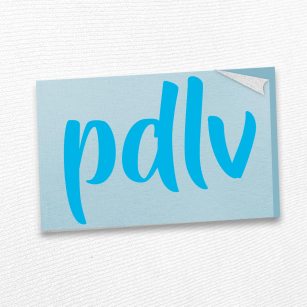 Sticker cyan PDLV STN