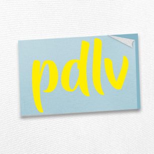 Sticker jaune PDLV STP