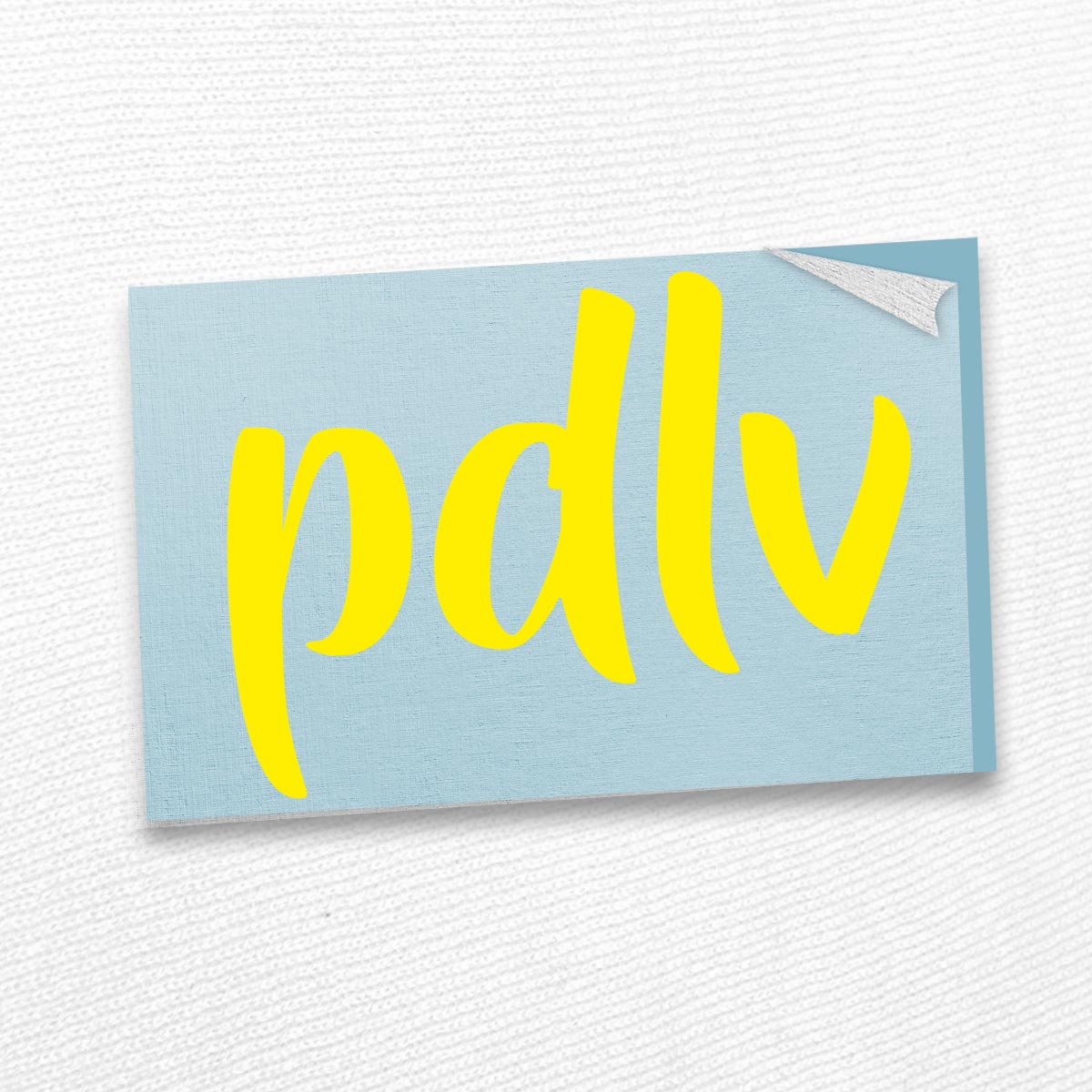 Sticker jaune PDLV STP