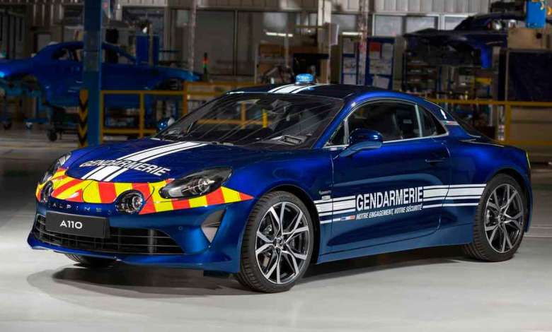 Fiche technique Alpine A110 Gendarmerie 2022