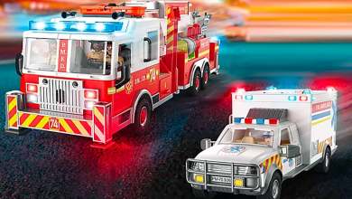 Sets Playmobil pompiers ambulance