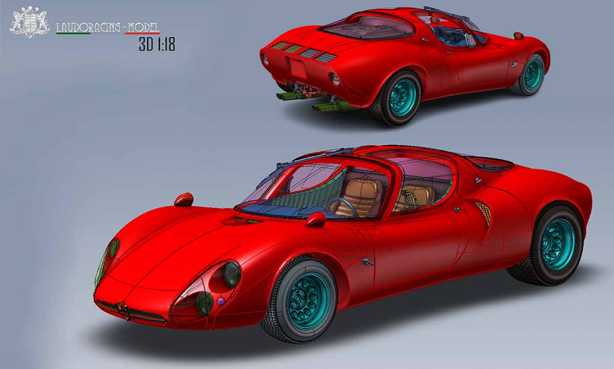 1/18 Alfa Romeo 33 Stradale Laudoracing