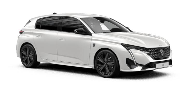 Peugeot 308 couleur blanc Nacré