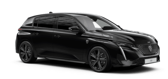 Peugeot 308 couleur noir Perla Nera