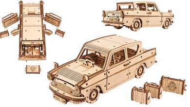 Ugears Models Ford Anglia volante Harry Potter