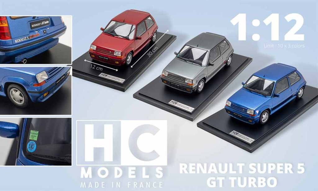 1/12 : La Renault Super 5 GT Turbo HC Models est prête