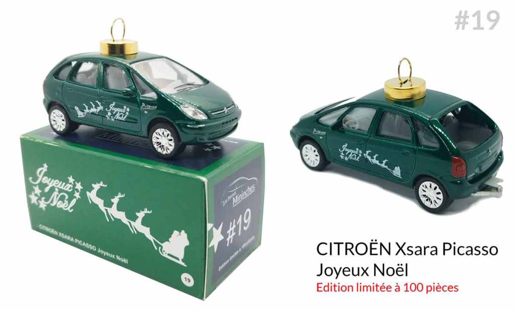 1/64 : Voici le Citroën Xsara Picasso « Joyeux Noël » des Petites Mininches