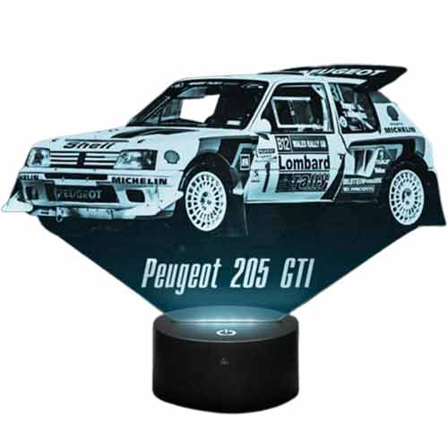 Lampe de chevet Peugeot 205 Turbo 16