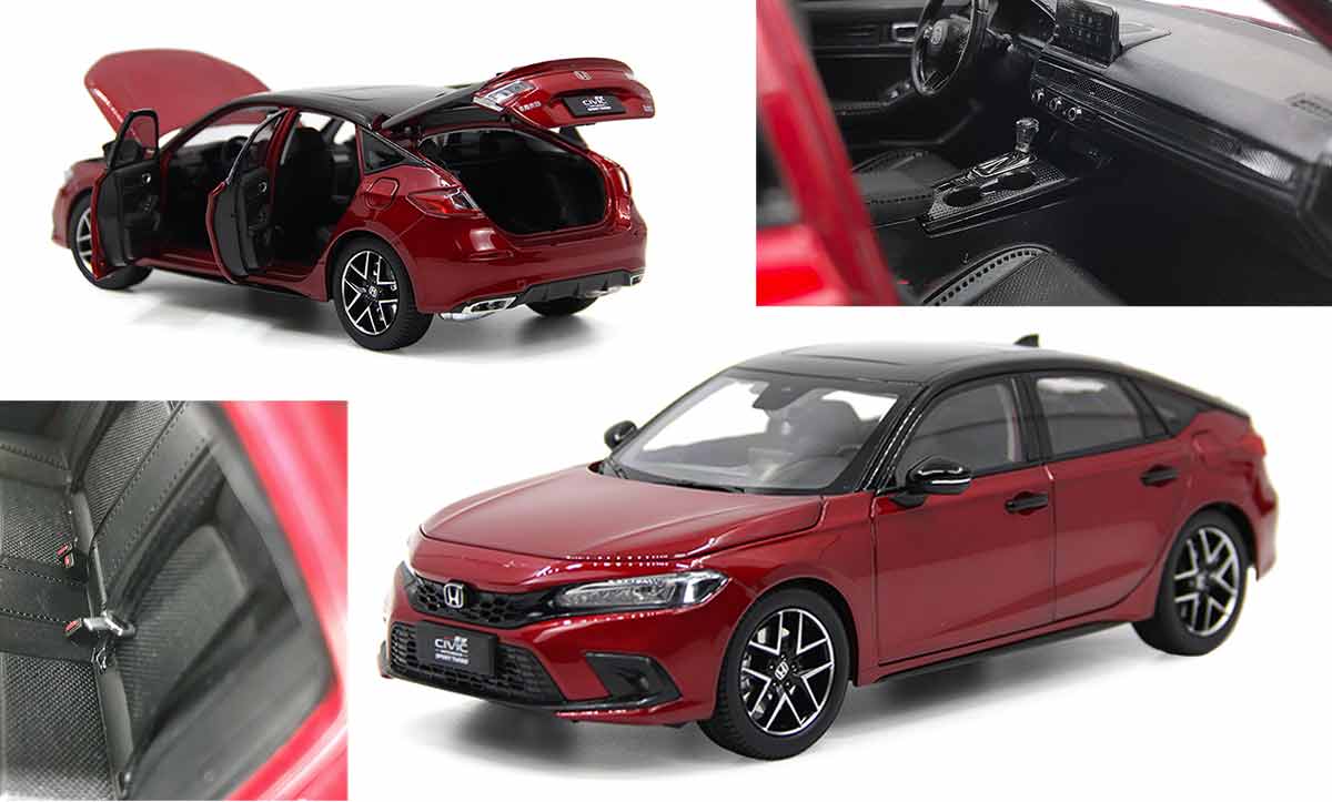 1/18 Honda Civic Hatchback Paudi Model 2023