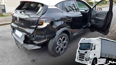 Accident camion Renault Captur