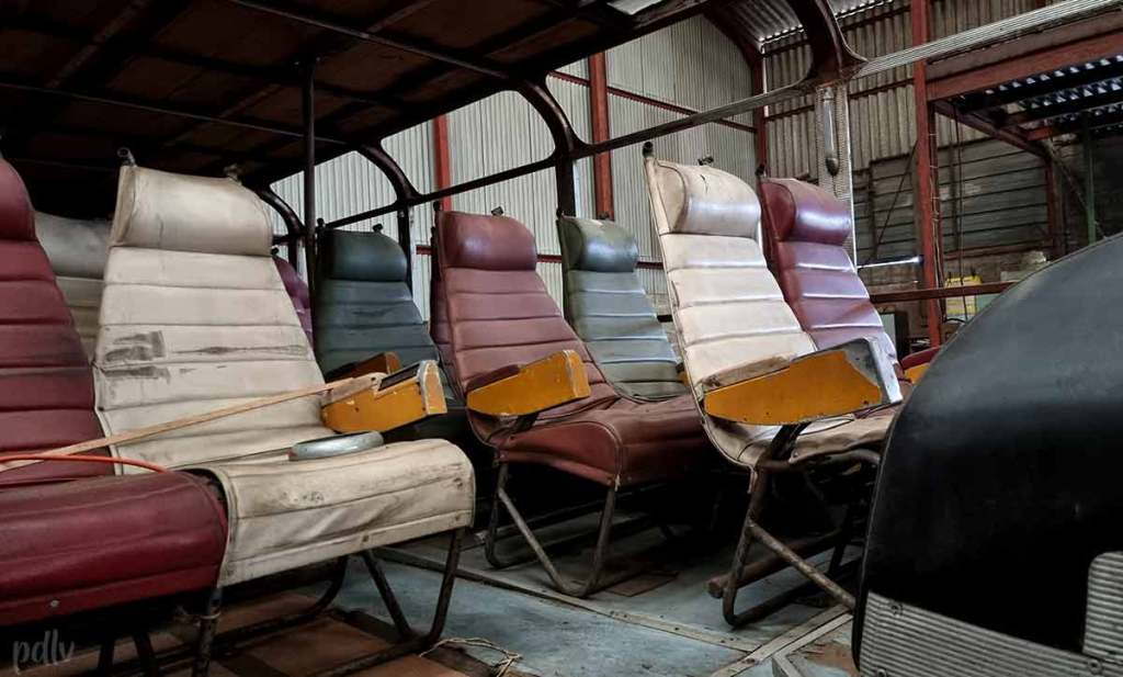 Sièges au niveau inférieur du Citroën U55 Cityrama