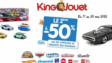 King Jouet promotion jouets véhicules