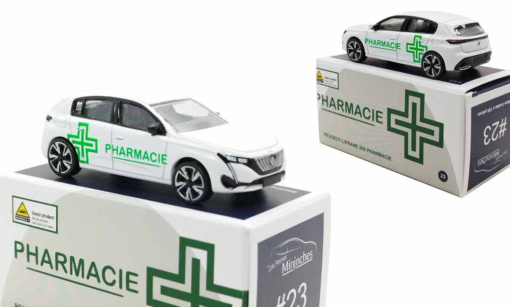 1/64 : Une Peugeot 308 Pharmacie chez Les Petites Mininches