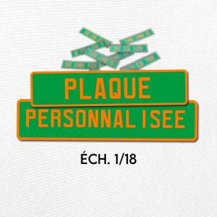 Plaque d'immatriculation diplomatique personnalisée 1/18