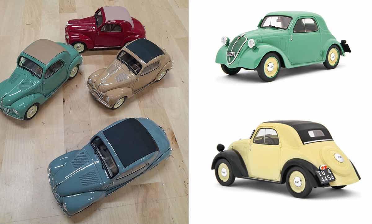fiat 500 c topolino 1949 escala 1/18 de laudora - Compra venta en