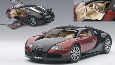 AUTOart 70909 Bugatti Veyron noir/rouge