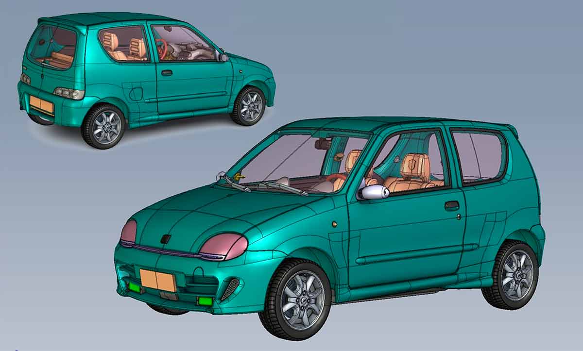 Fiat Seicento Sporting Laudoracing Model