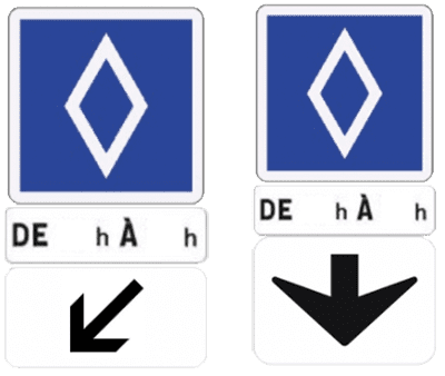 Signalisation de position voie réservée