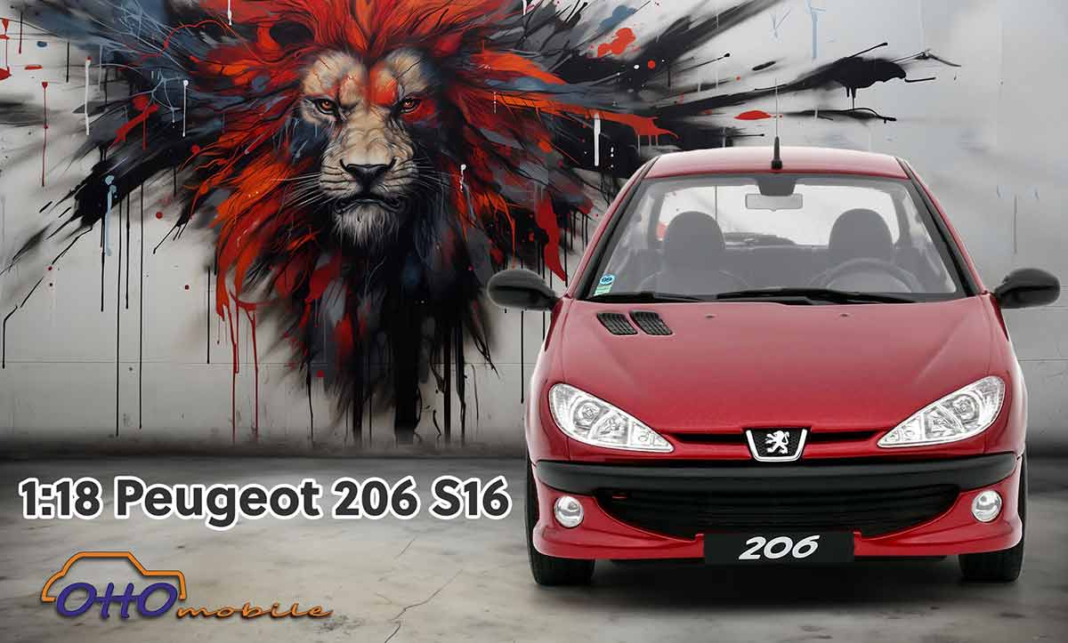 Peugeot 206 S16 OttOmobile 1/18