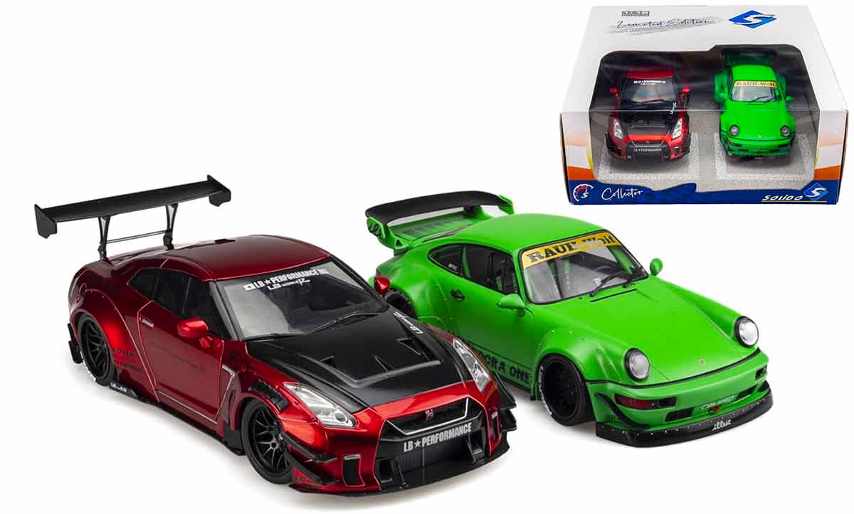 1/18 Coffret Solido RWB 964 Nissan Skyline R3 Liberty Walk