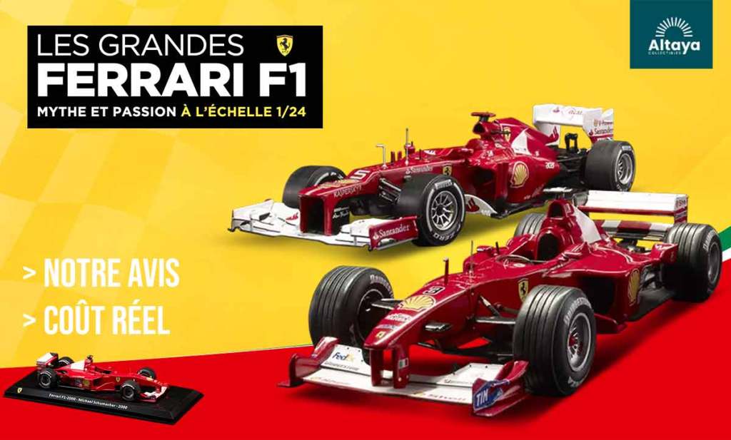 Altaya : Collectionnez les grandes Ferrari F1 au 1/24