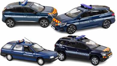 Voitures de gendarmerie Norev