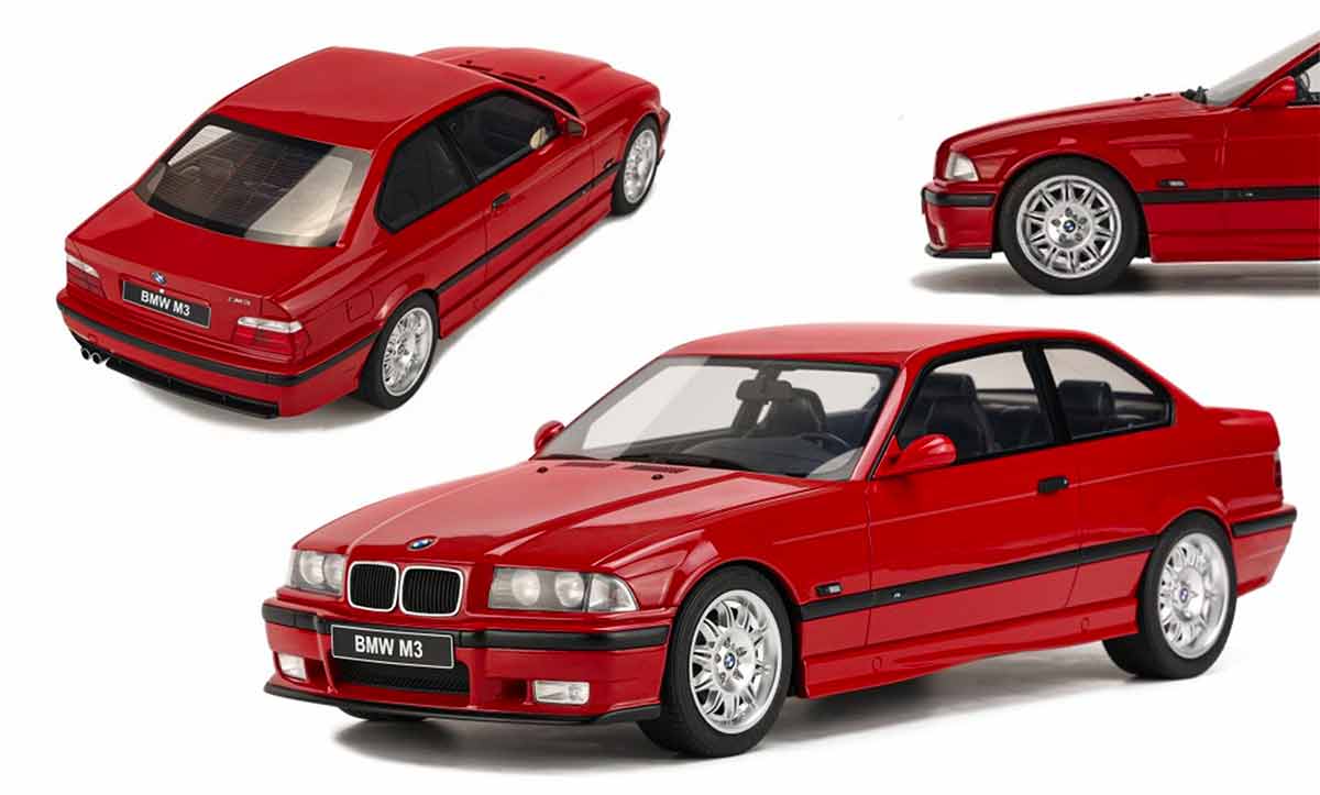 OttOmobile 1/12 BMW M3 E36 Bright Red G069