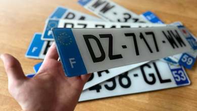 Plaque d'immatriculation SIV PDLV