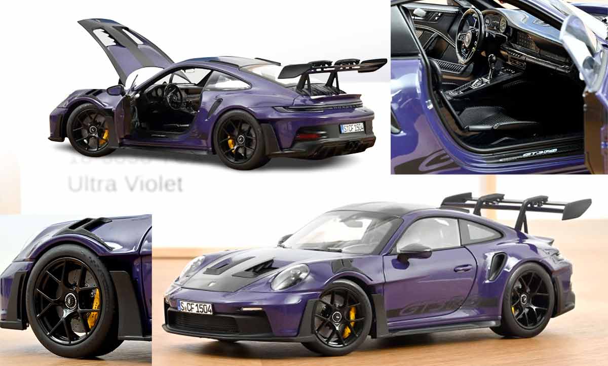 187368 Norev 1/18 Porsche 911 (992) GT3 RS Ultraviolet