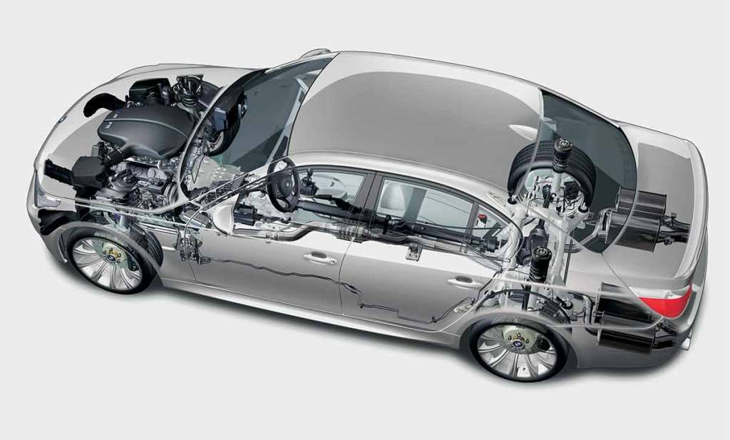 BMW M5 E60 vue éclatée