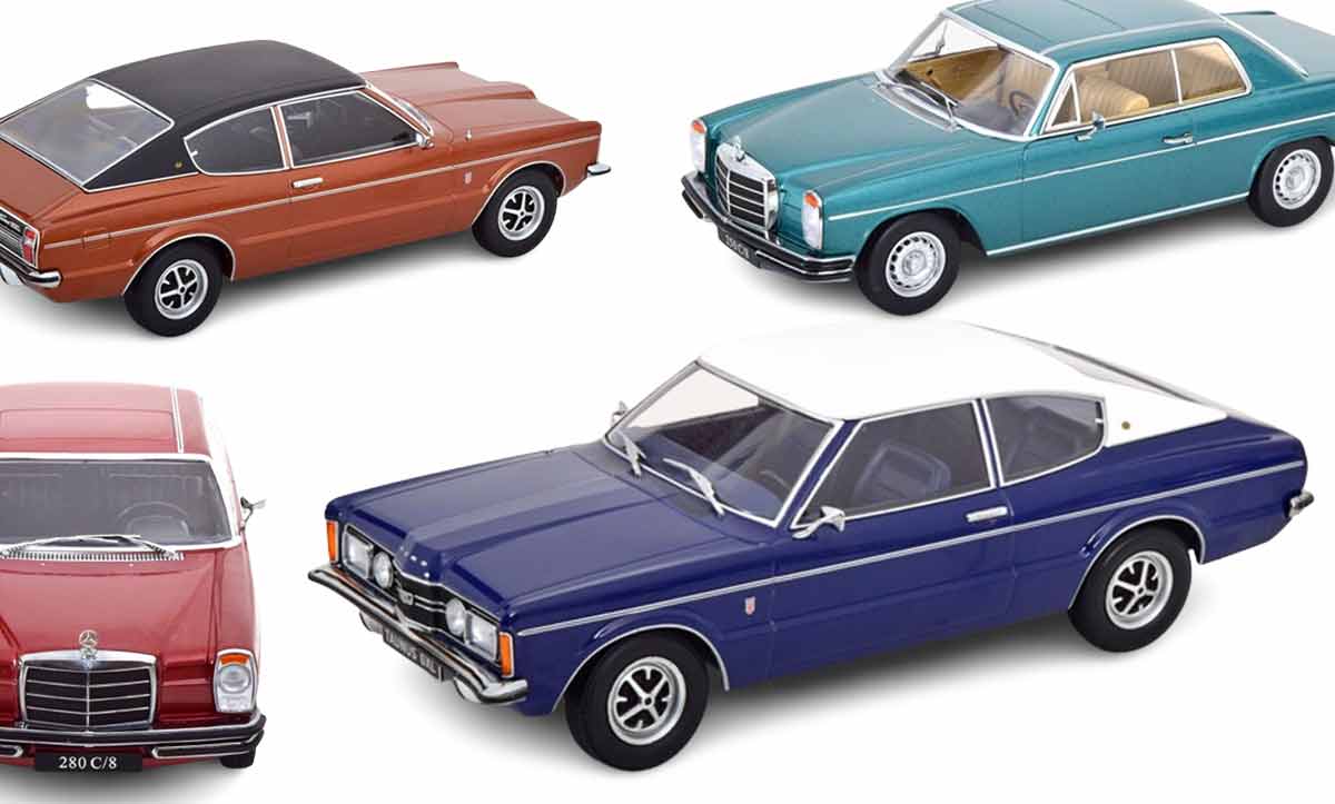 1/18 KK-Scale Mercedes 280 C/8 Ford Taunus GXL