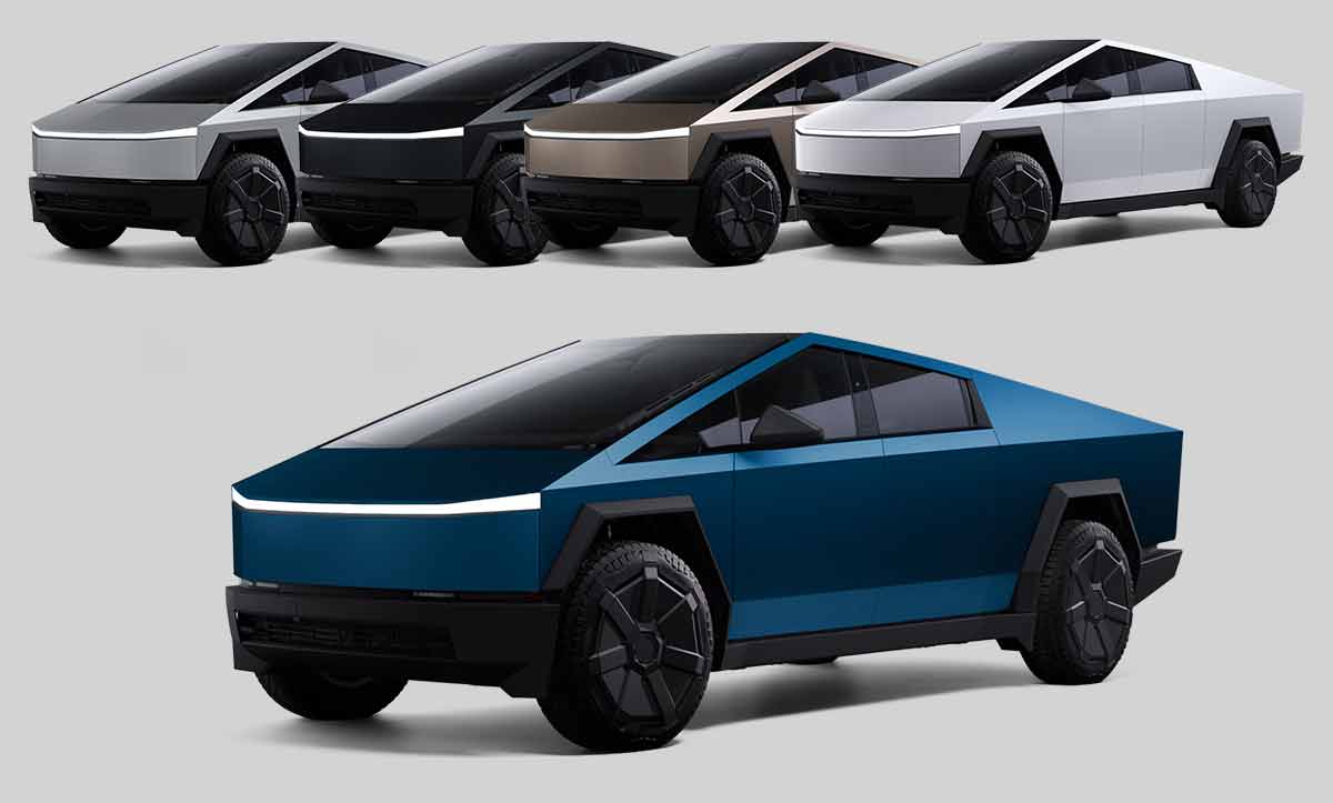 Choisir couleur Tesla Cybertruck