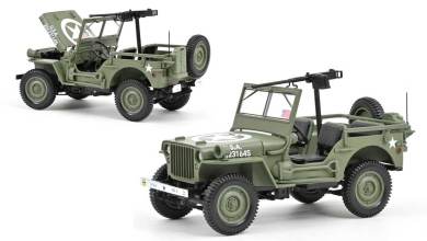 1/18 Jeep Willys Army Norev 189016